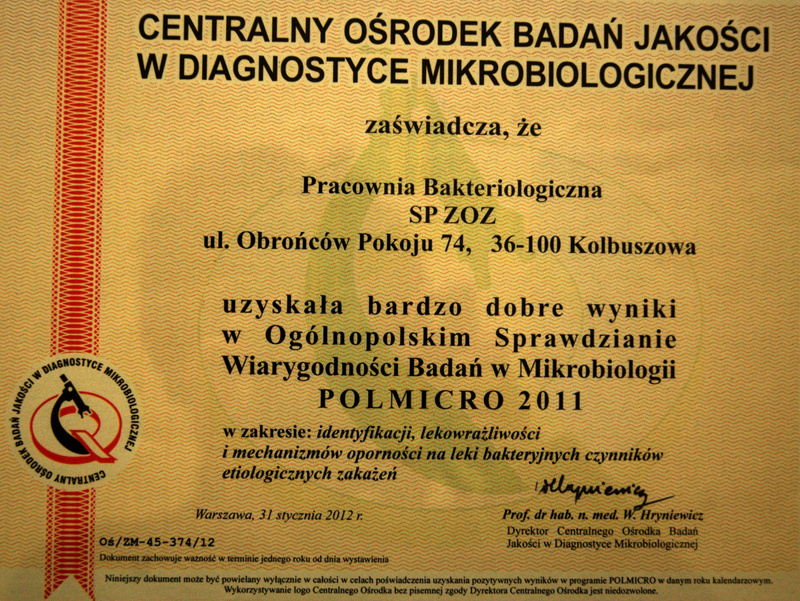 Certyfikowana kontrola POLMICRO i przygotowanie próbek