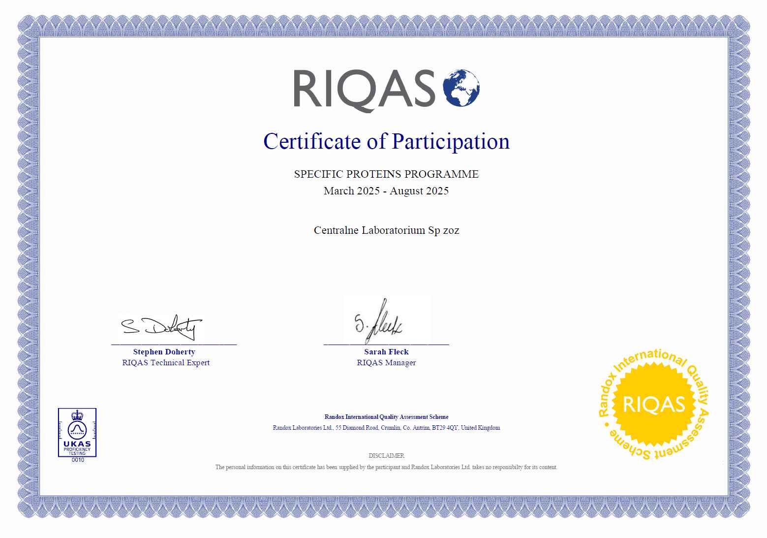 RIQAS P-072